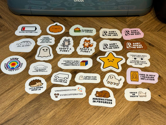 Sam's Top 6 Stickers - Not Made For This