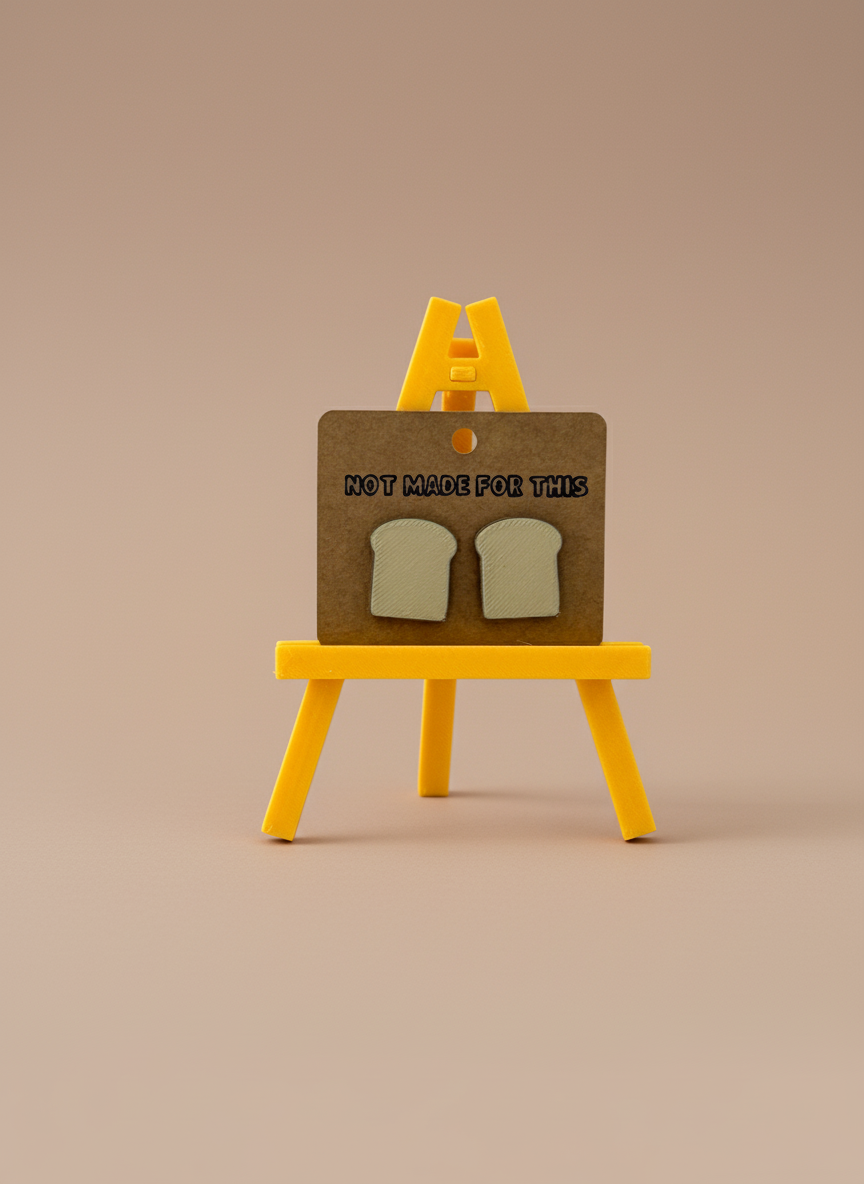 Bread Stud Earring - Not Made For This