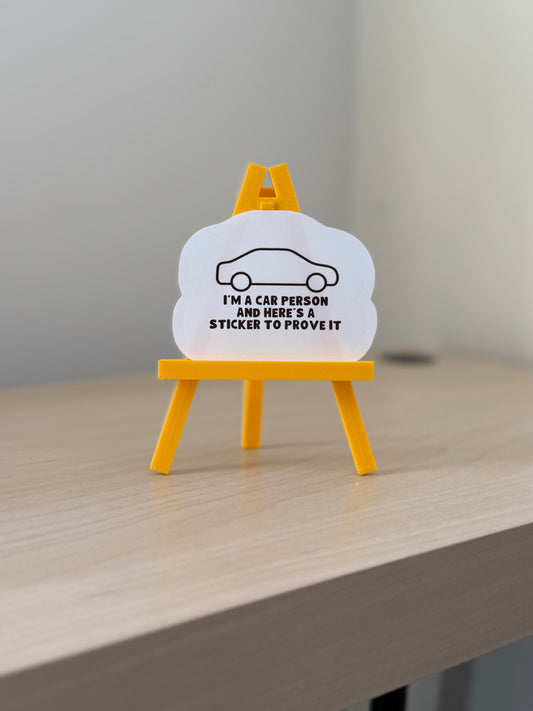 I'm A Car Person Sticker | Not Made For This - Not Made For This
