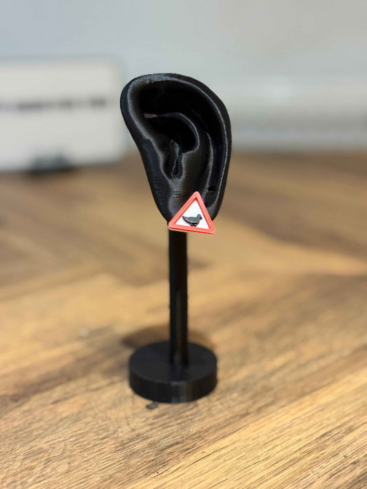 Warning! Ducks Stud Earring - Not Made For This