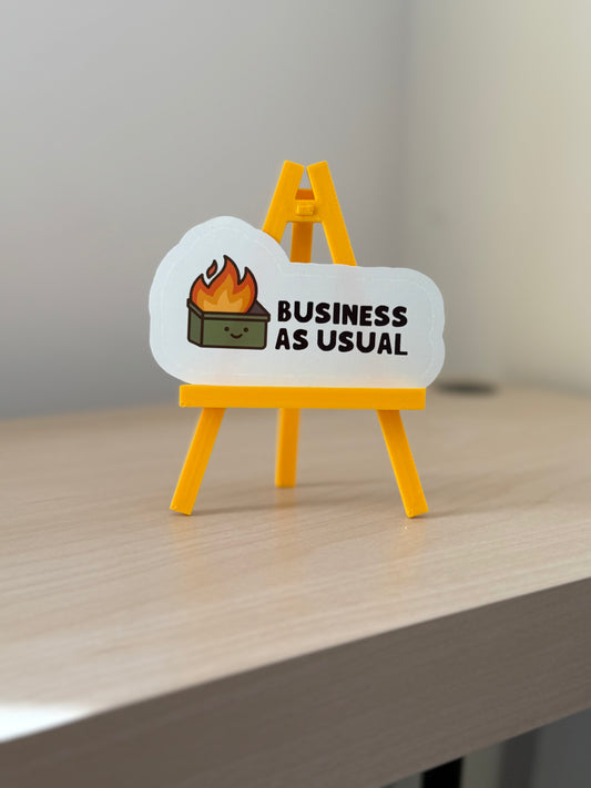 Dumpster Fire Sticker | Not Made For This - Not Made For This