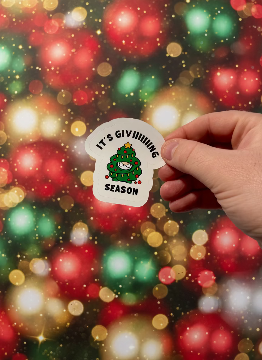 It’s Giviiiiiing Season Sticker | Not Made For This