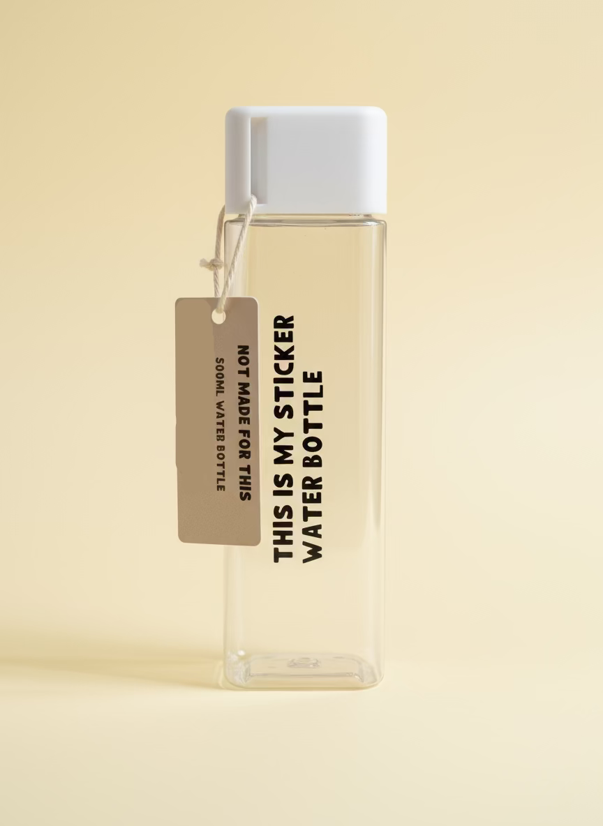 Square Water Bottle (500ml) | Not Made For This - Not Made For This
