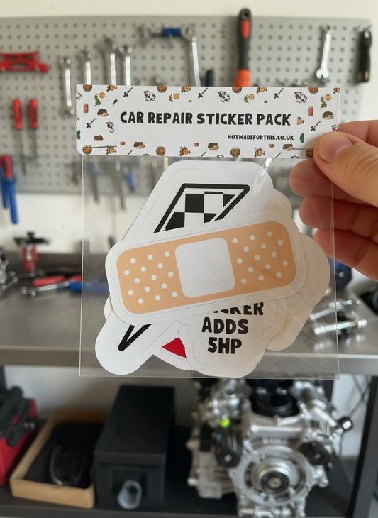 Car Repair Sticker Pack | Not Made For This - Not Made For This
