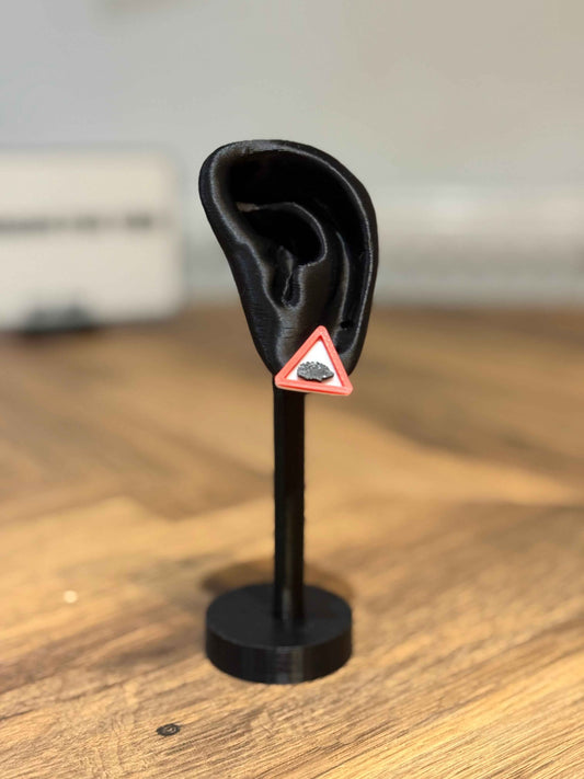 Warning! Hedgehog Stud Earring - Not Made For This