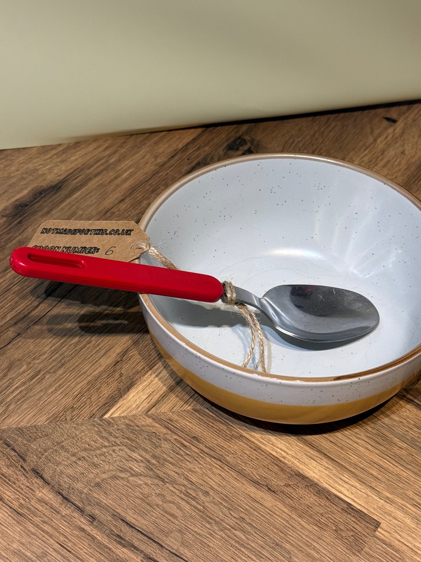 Spoon-006- Red Flat Handle Big Scoop | Not Made For This | Spoon Market