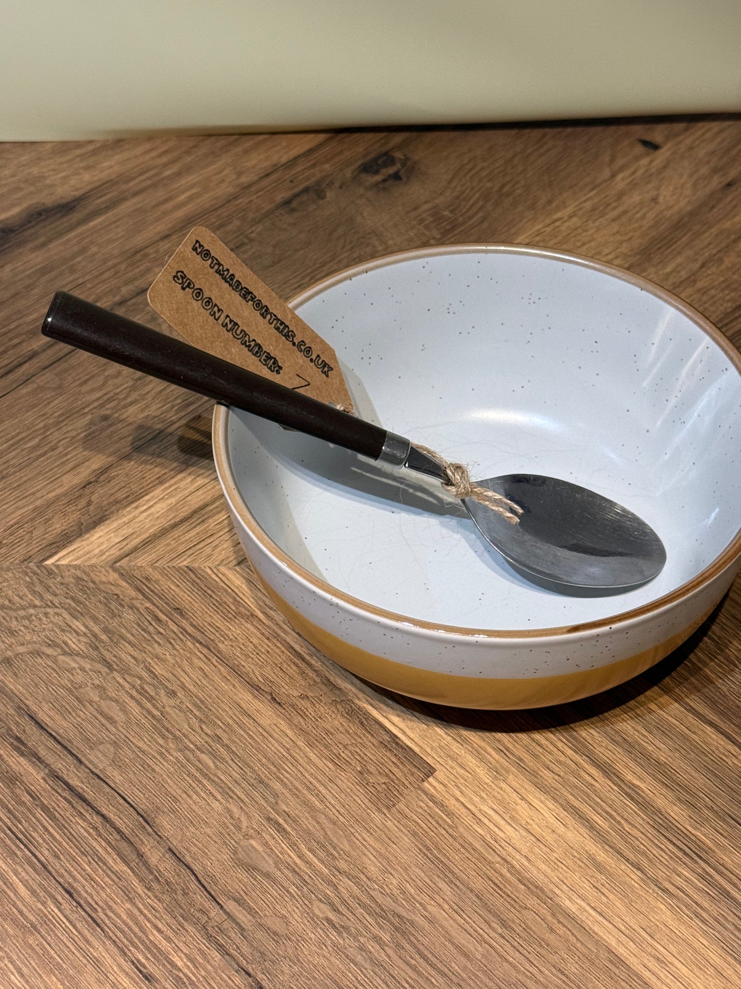 Spoon-007- Brown Round Handle Medium Scoop| Not Made For This | Spoon Market