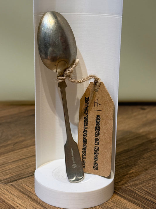 Spoon-017- Silvery Lookin' Tiny Cute Handled Spoon| Not Made For This | Spoon Market