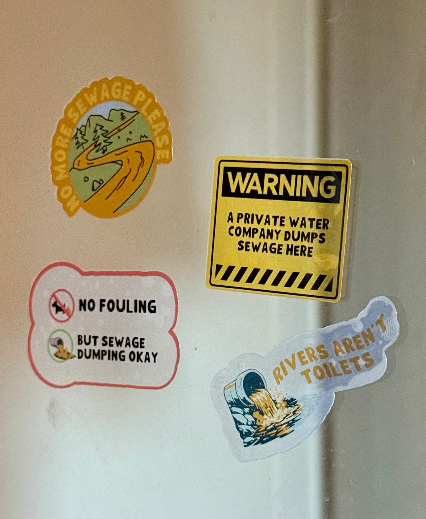 No Fouling, But Sewage Dumping Okay Sticker | Not Made For This
