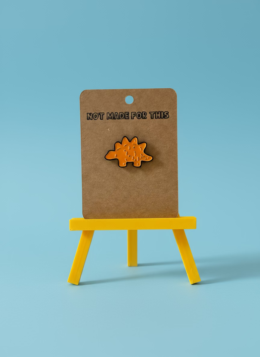Stego Dino Nugget Enamel Pin - Not Made For This