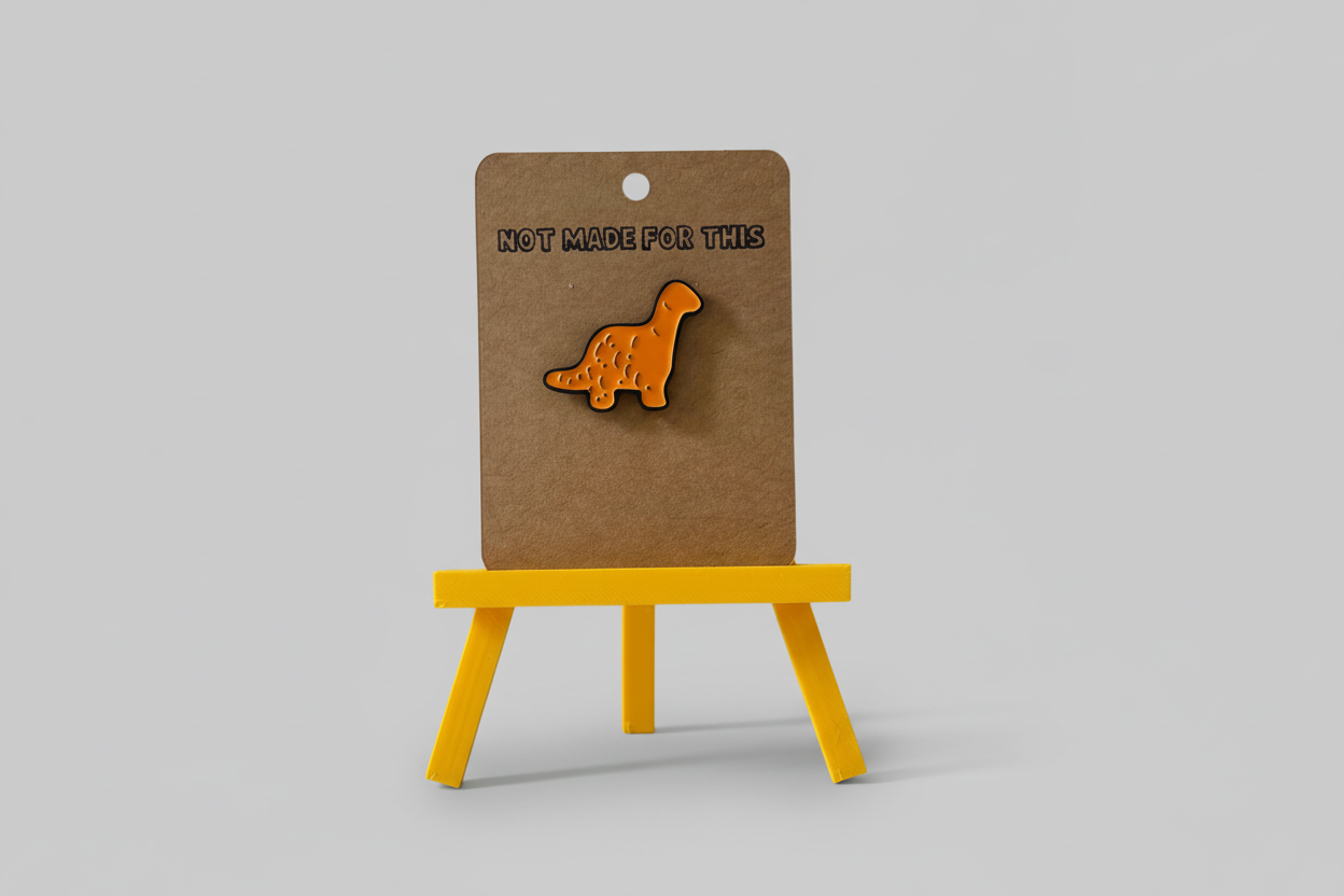 Dino Nugget Pin | Enamel Pin | Not Made For This