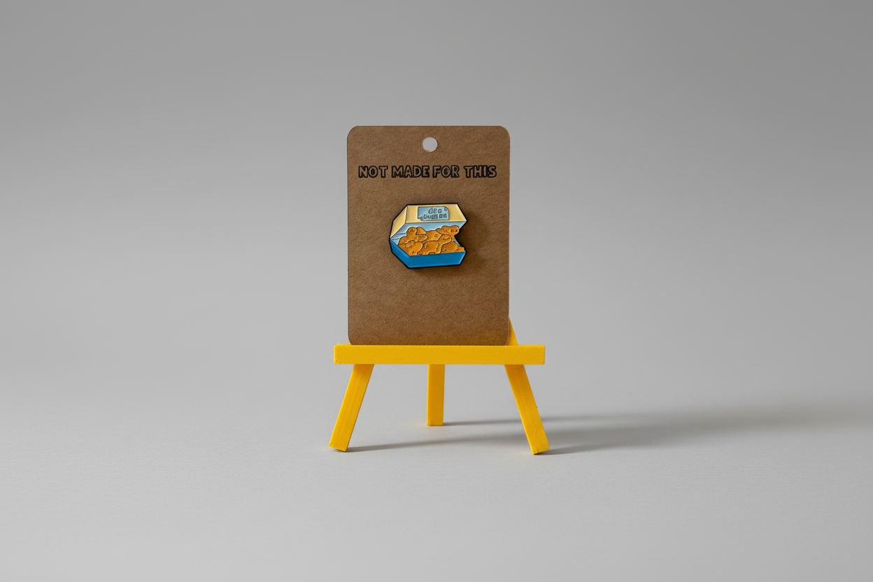 Dino Nuggies Box Pin | Enamel Pin | Not Made For This