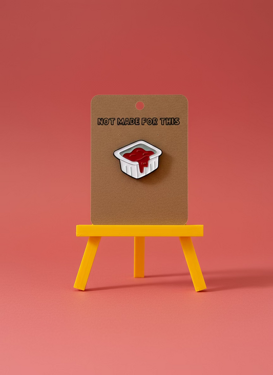 Dippy Ketchup Enamel Pin - Not Made For This