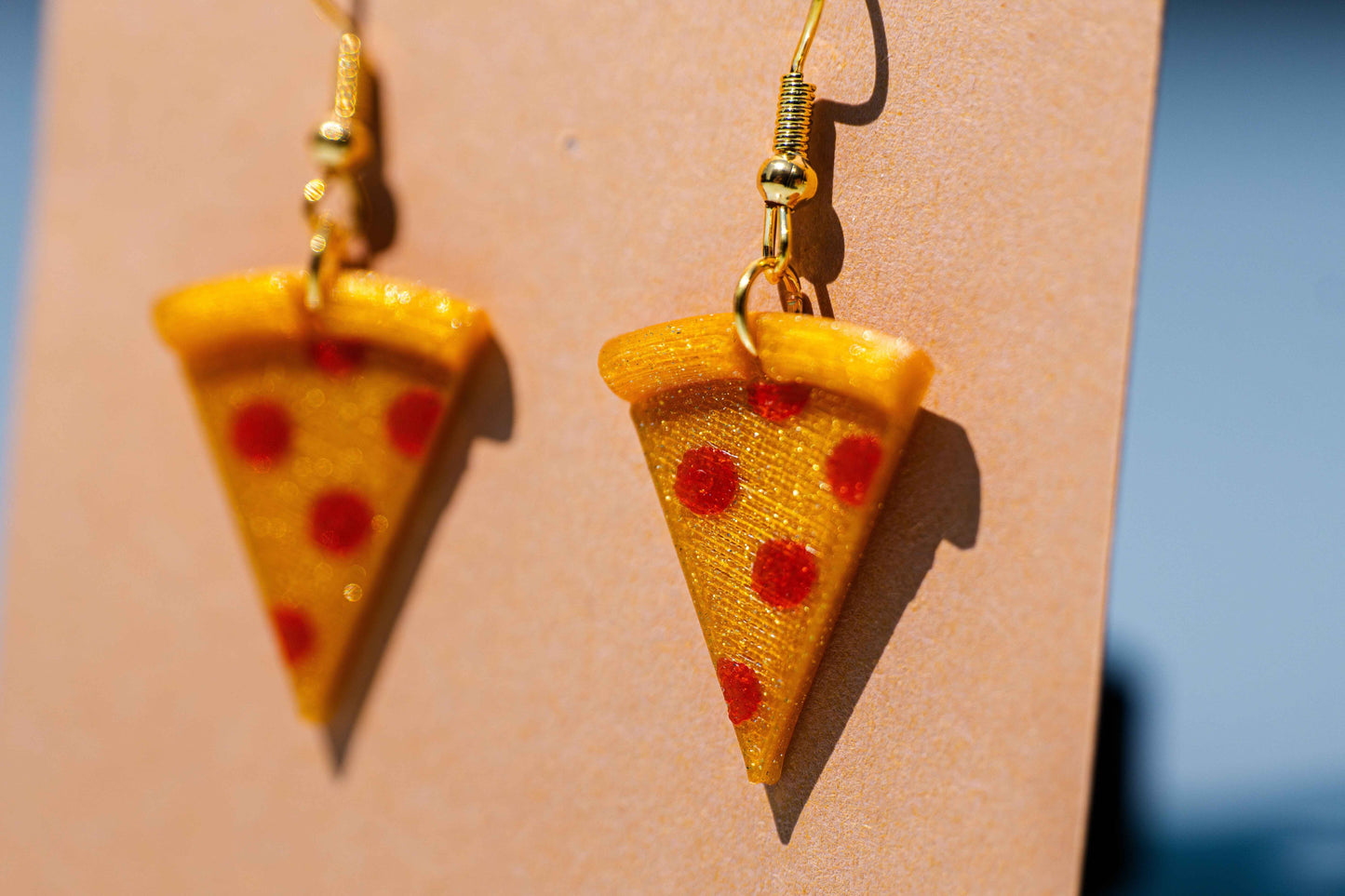 Sparkle Pizza Earrings - Not Made For This