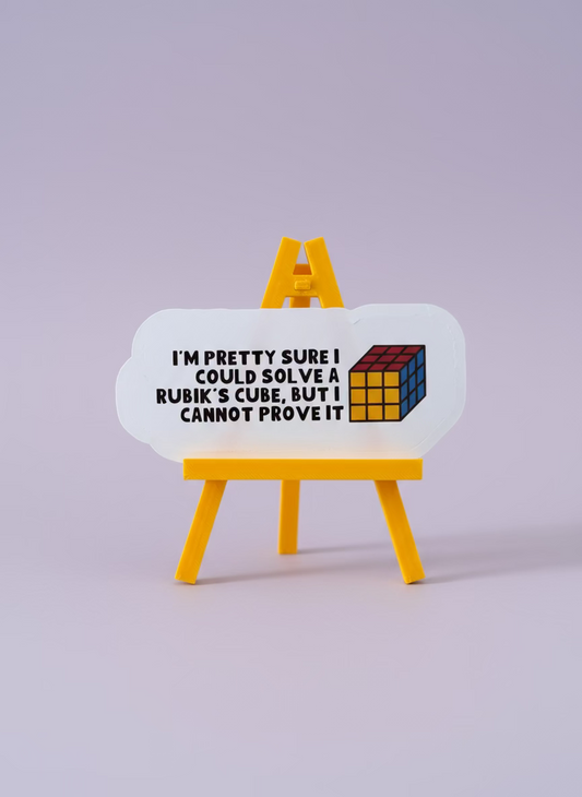 Pretty Sure I Could Solve a Rubik's Cube Sticker | Not Made For This - Not Made For This