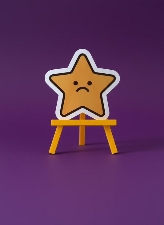 Sad Star Sticker | Not Made For This - Not Made For This