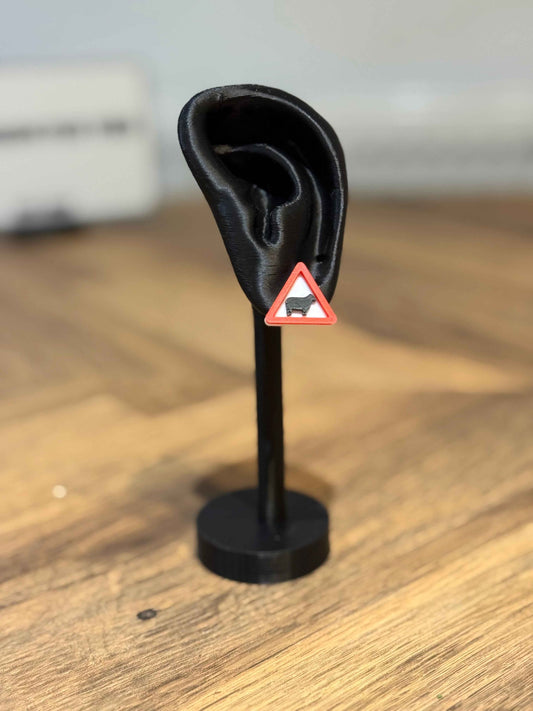 Warning! Sheep Stud Earring - Not Made For This
