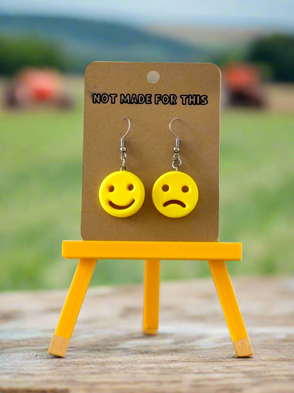 Potato Smiley Earrings | 3D Printed Jewellery | Not Made For This