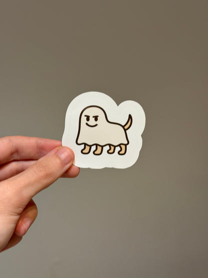 Spooky Pup Sticker | Not Made For This