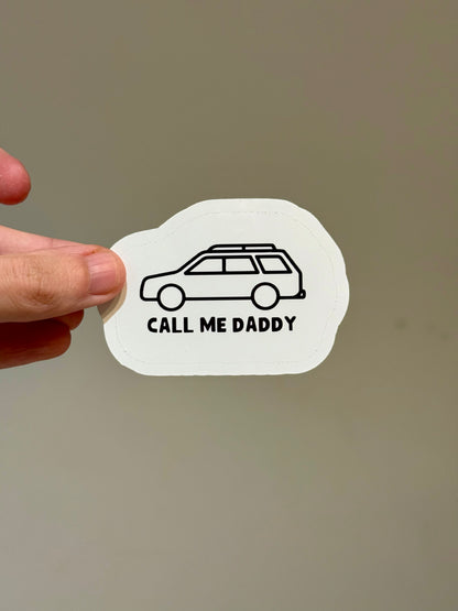 Dad Wagon Sticker | Not Made For This