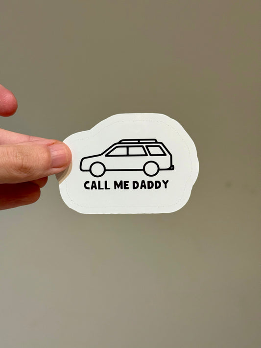 Dad Wagon Sticker | Not Made For This