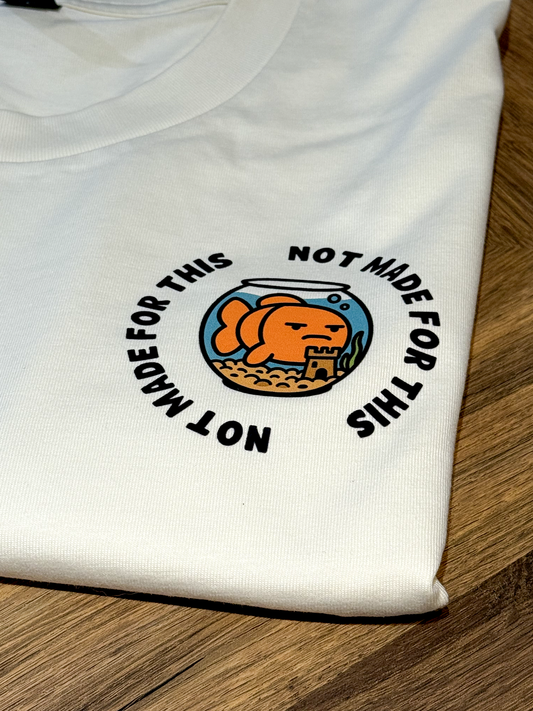 Ecru Fish T-shirt by Not Made For This