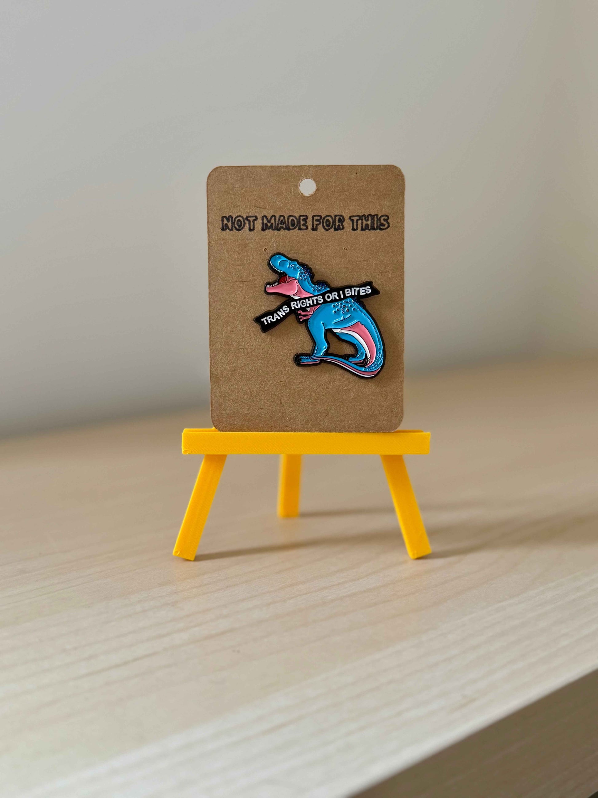 Trans Rights Or I Bites Enamel Pin