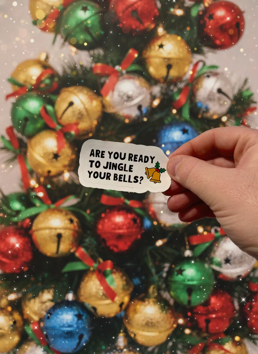 Are You Ready To Jingle Your Bells Sticker | Not Made For This