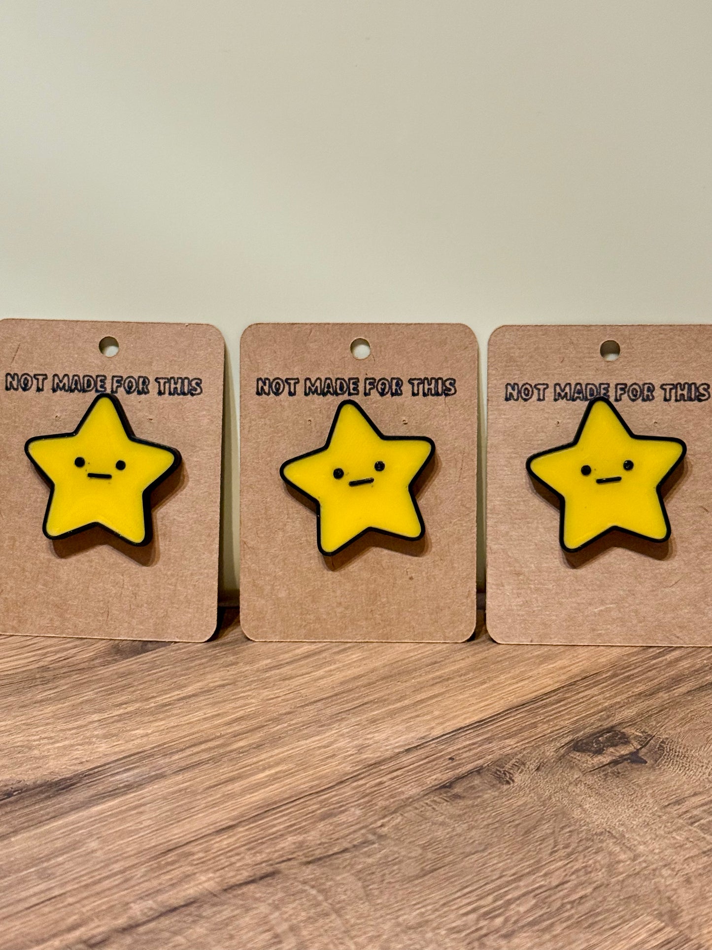 Unimpressed Star Pin | 3D Printed Resin Pin Badge | Not Made For This