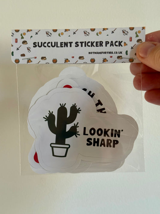 Succulent Sticker Pack | Not Made For This