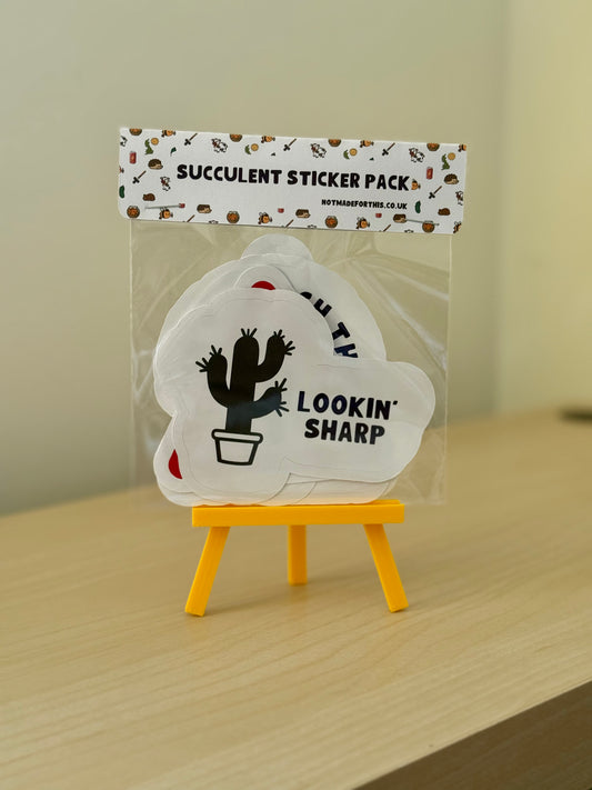 Succulent Sticker Pack | Not Made For This