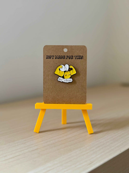 Bee Strong Enamel Pin