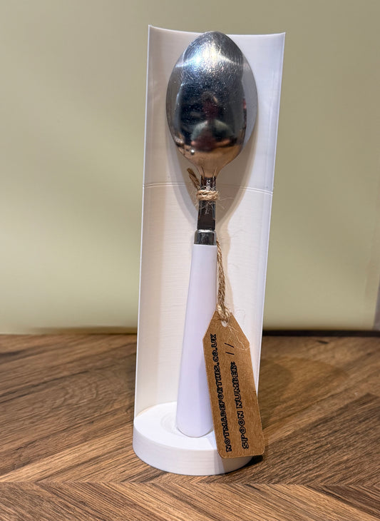 Spoon-011- White Faded Round Handle Big Scoop| Not Made For This | Spoon Market