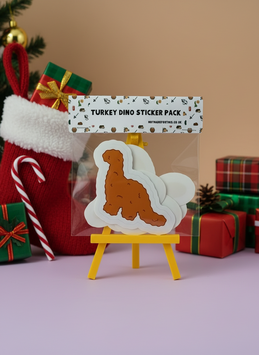 Turkey Dinosaur Sticker Pack | Not Made For This - Not Made For This