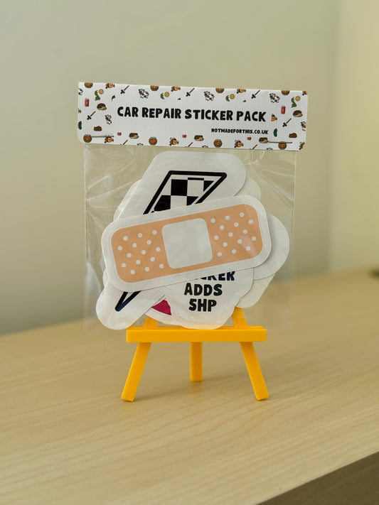 Car Repair Sticker Pack | Not Made For This