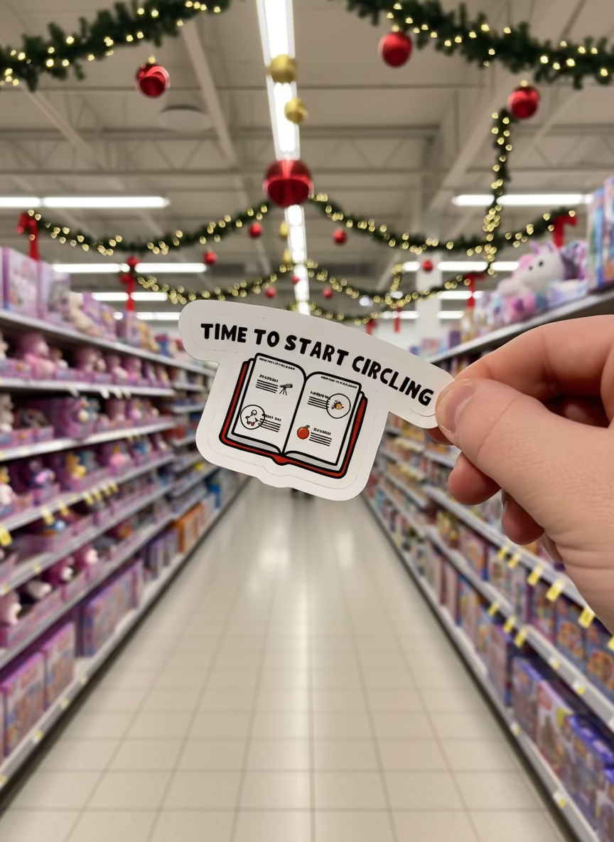 Time To Start Circling Sticker | Not Made For This