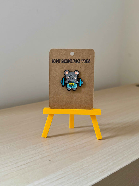 Gym Rat Enamel Pin