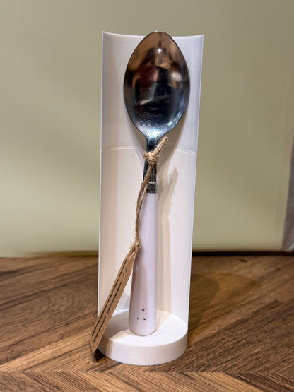 Spoon-011- White Faded Round Handle Big Scoop| Not Made For This | Spoon Market