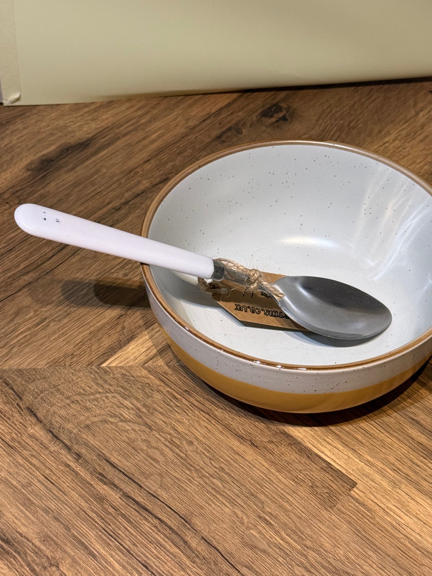 Spoon-011- White Faded Round Handle Big Scoop| Not Made For This | Spoon Market