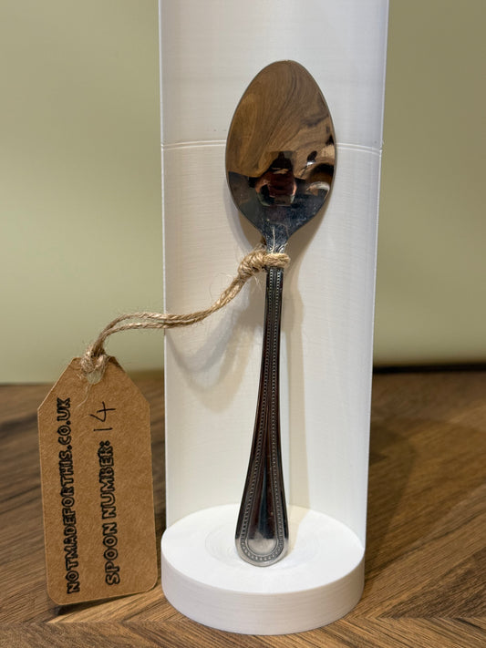 Spoon-014- Small Flat Pattern Handle Oval Scoop | Not Made For This | Spoon Market