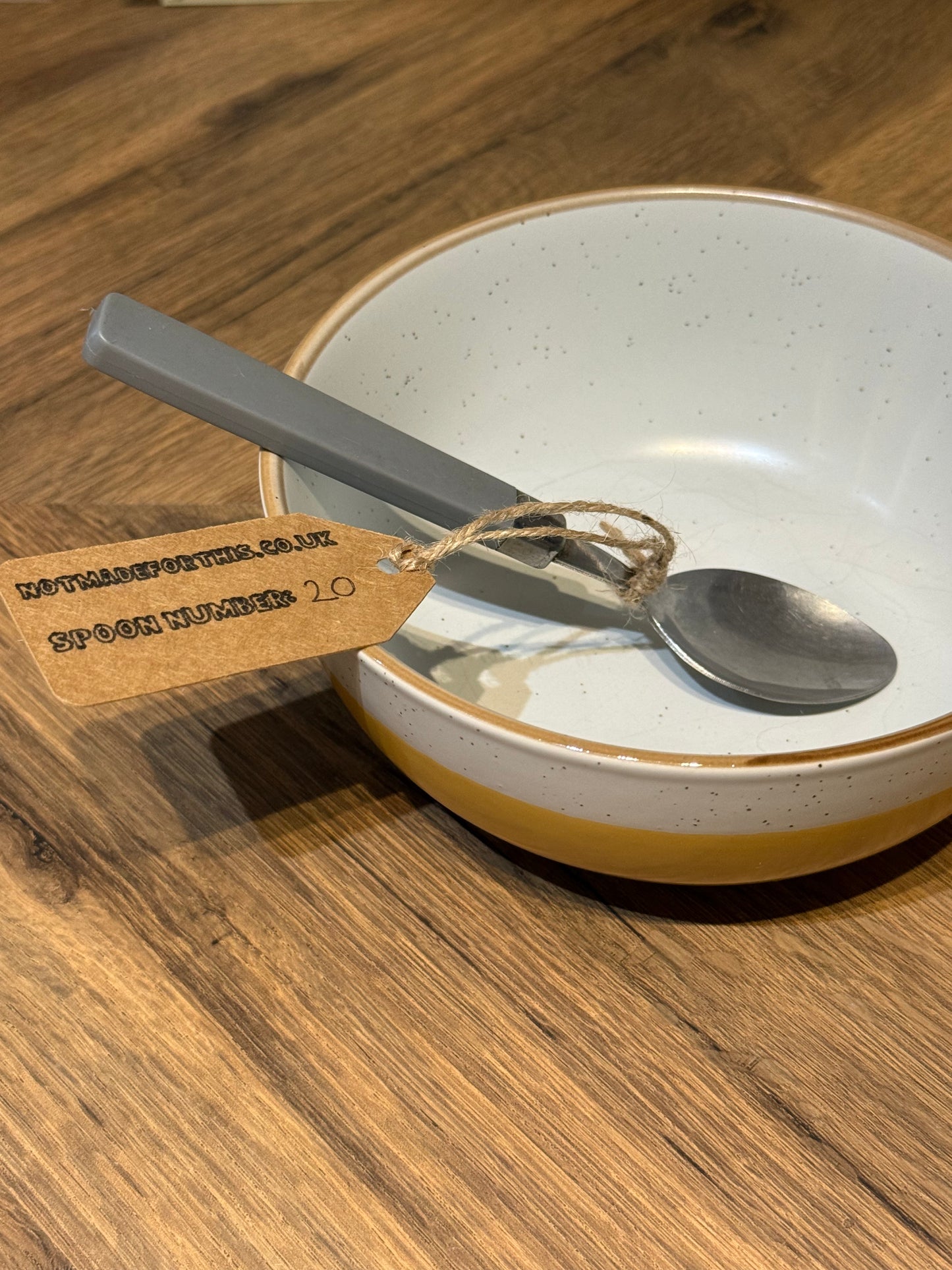 Spoon-020- Grey Reassuring Square Handle Small Faded Scoop | Not Made For This | Spoon Market