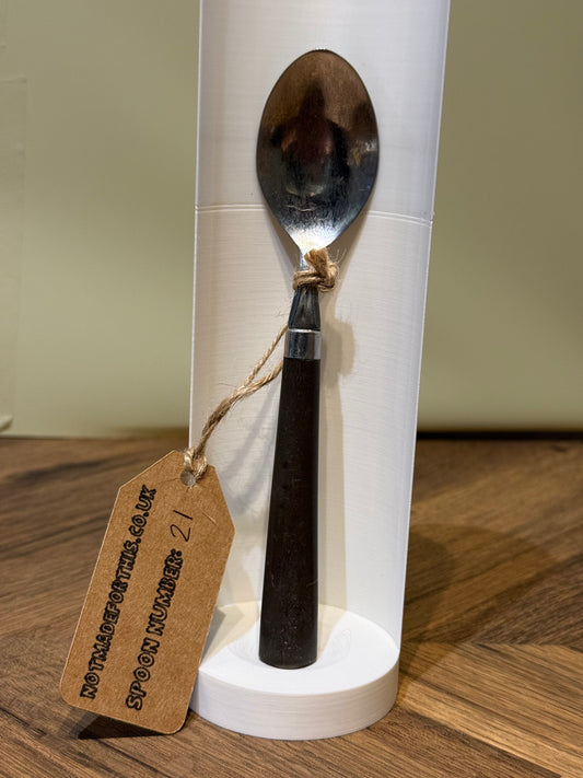 Spoon-021- Formal Brown Round Handle Small Scoop | Not Made For This | Spoon Market