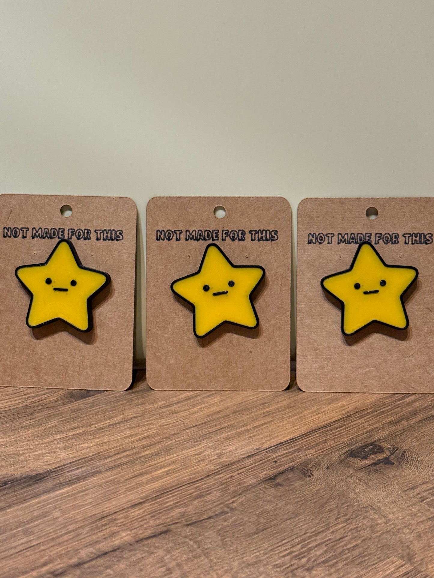 Unimpressed Star Pin | 3D Printed Resin Pin Badge | Not Made For This
