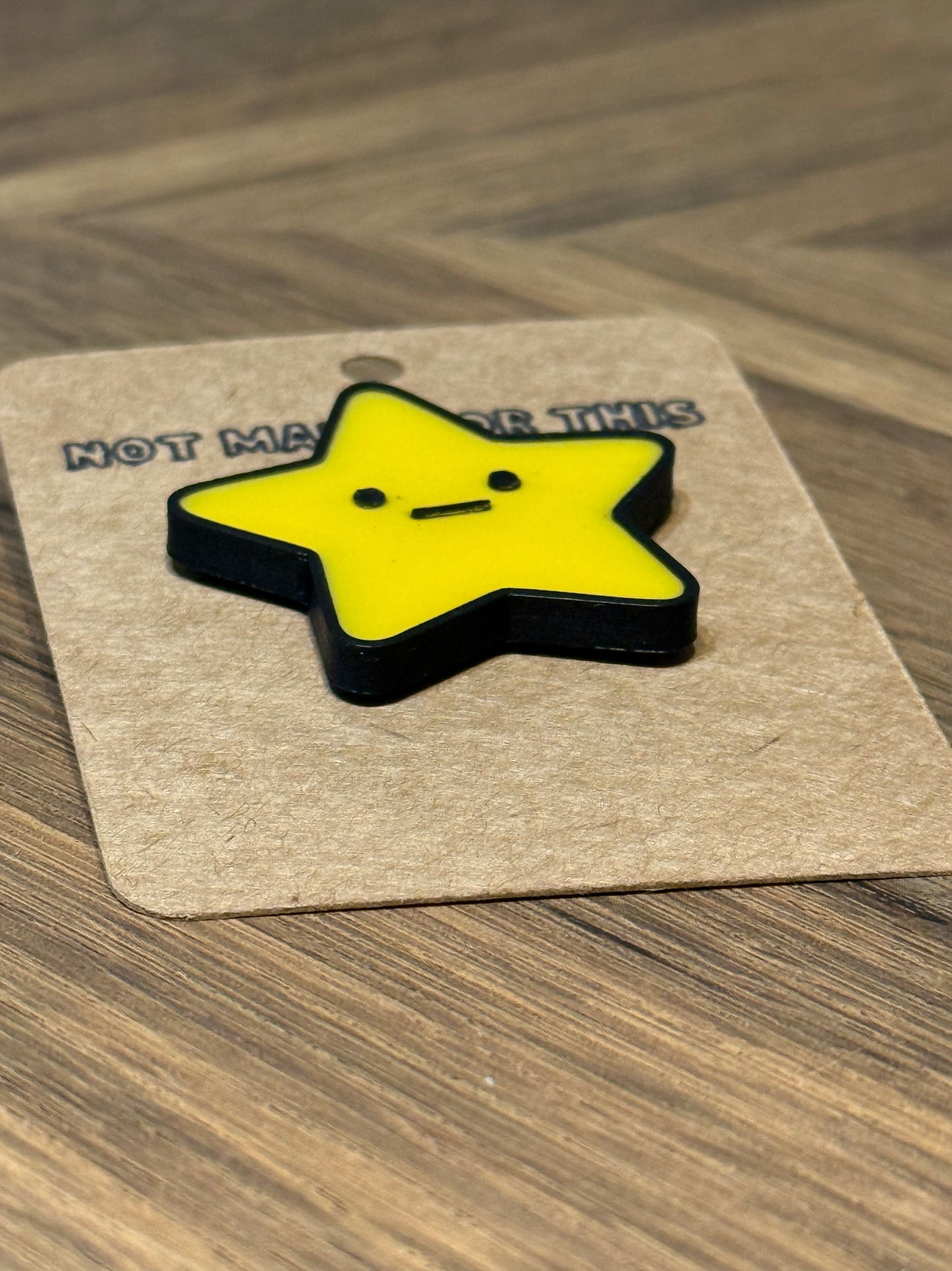 Unimpressed Star Pin | 3D Printed Resin Pin Badge | Not Made For This