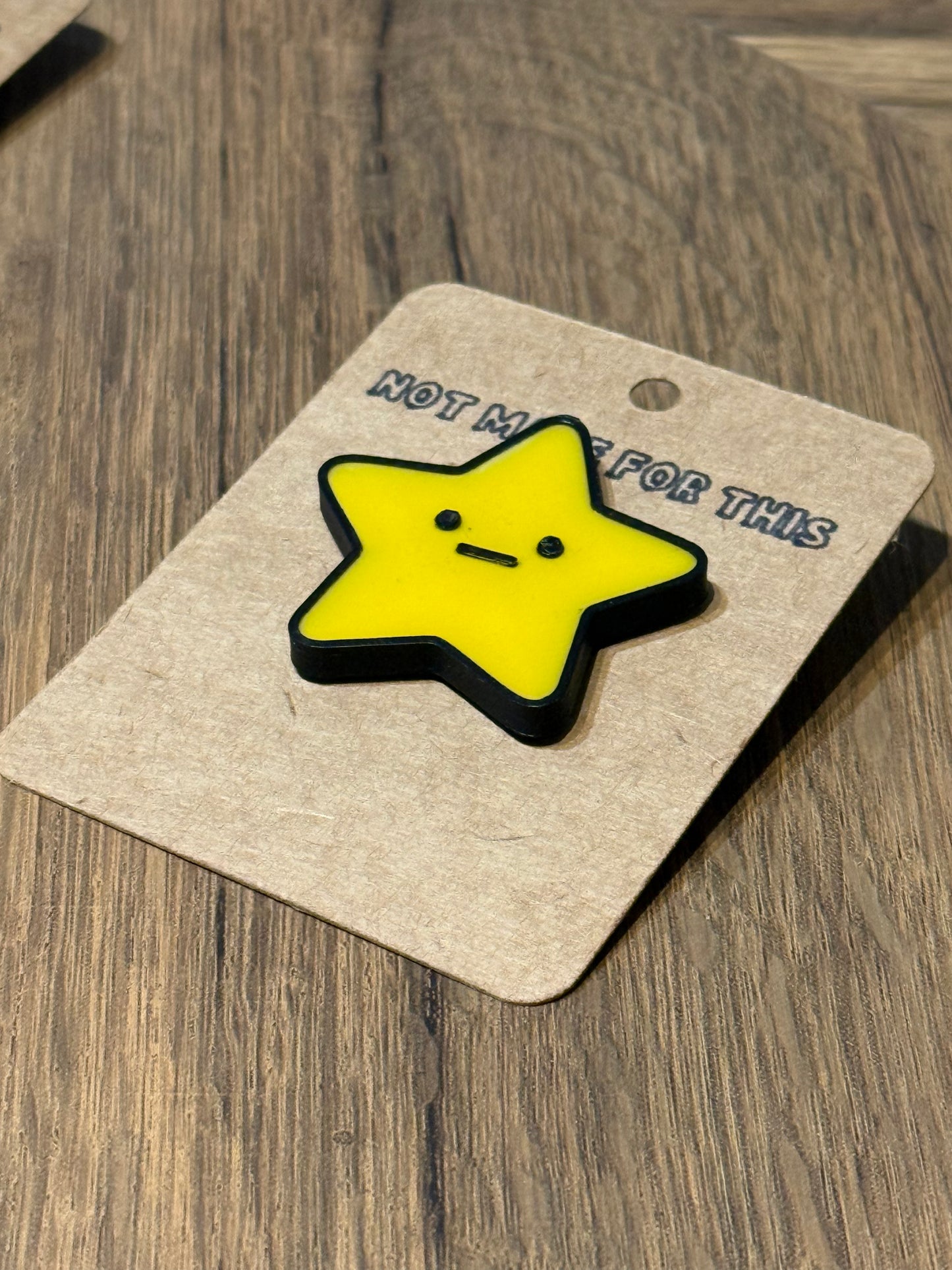 Unimpressed Star Pin | 3D Printed Resin Pin Badge | Not Made For This
