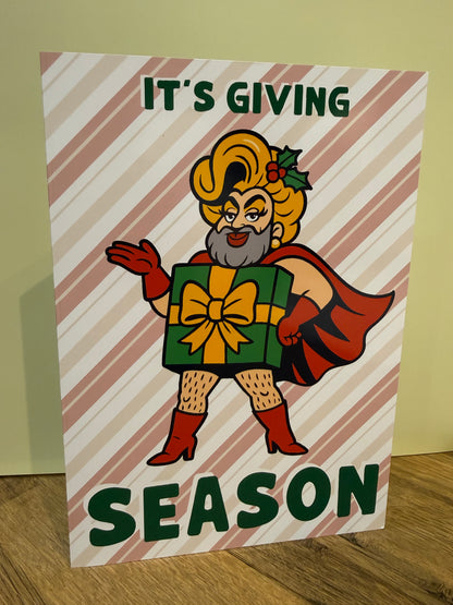 It’s Giving Season Christmas Card | Greetings Cards | Not Made For This