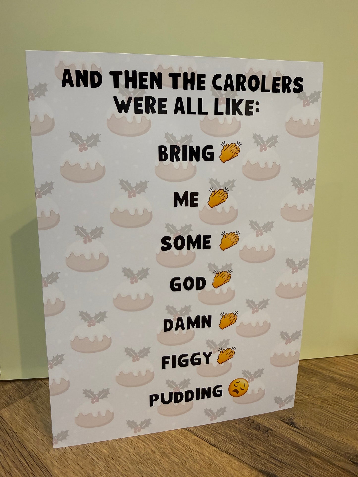 Bring Me Some God Damn Figgy Pudding Card | Greetings Cards | Not Made For This