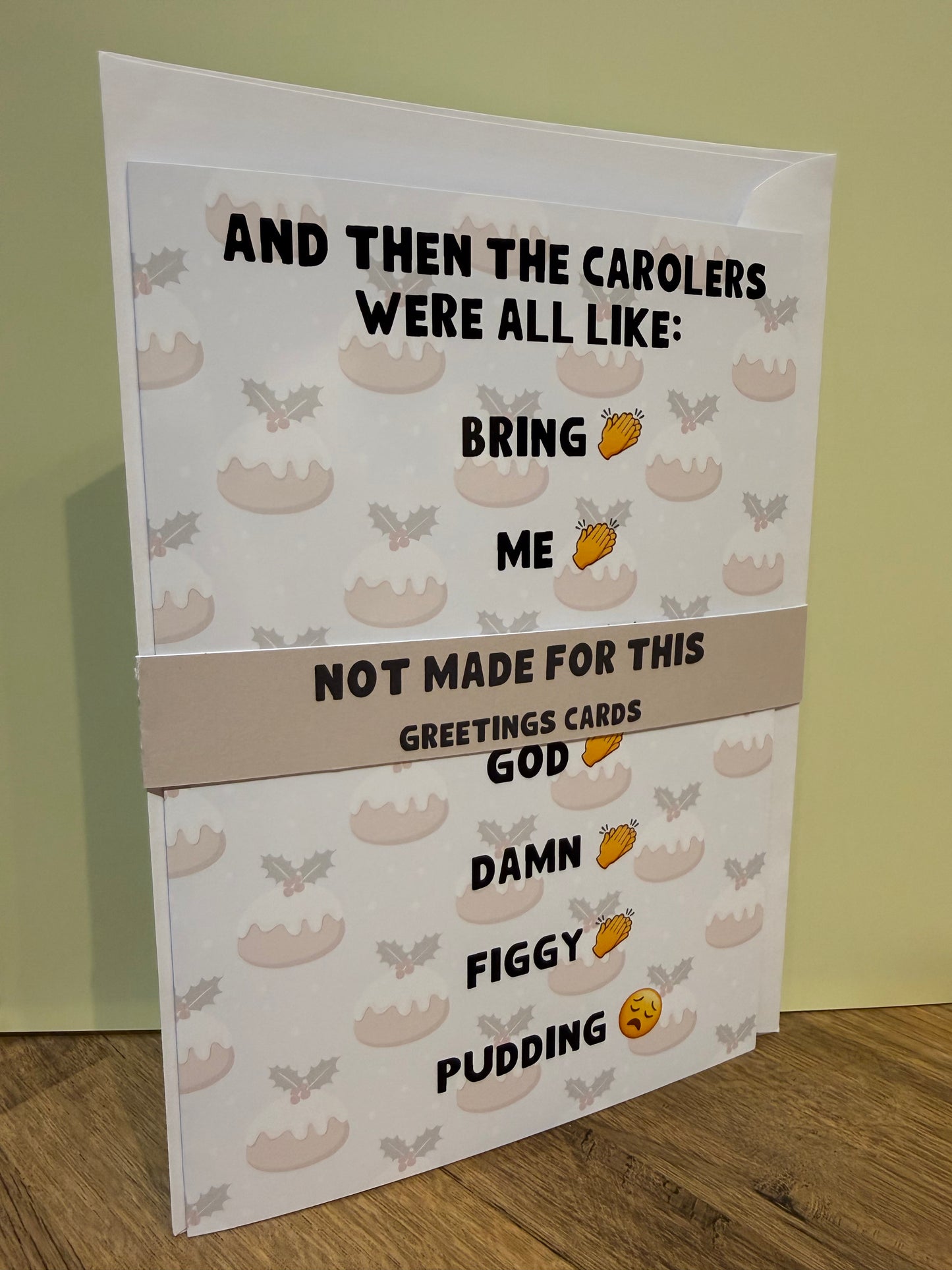Bring Me Some God Damn Figgy Pudding Card | Greetings Cards | Not Made For This