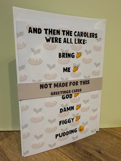 Bring Me Some God Damn Figgy Pudding Card | Greetings Cards | Not Made For This