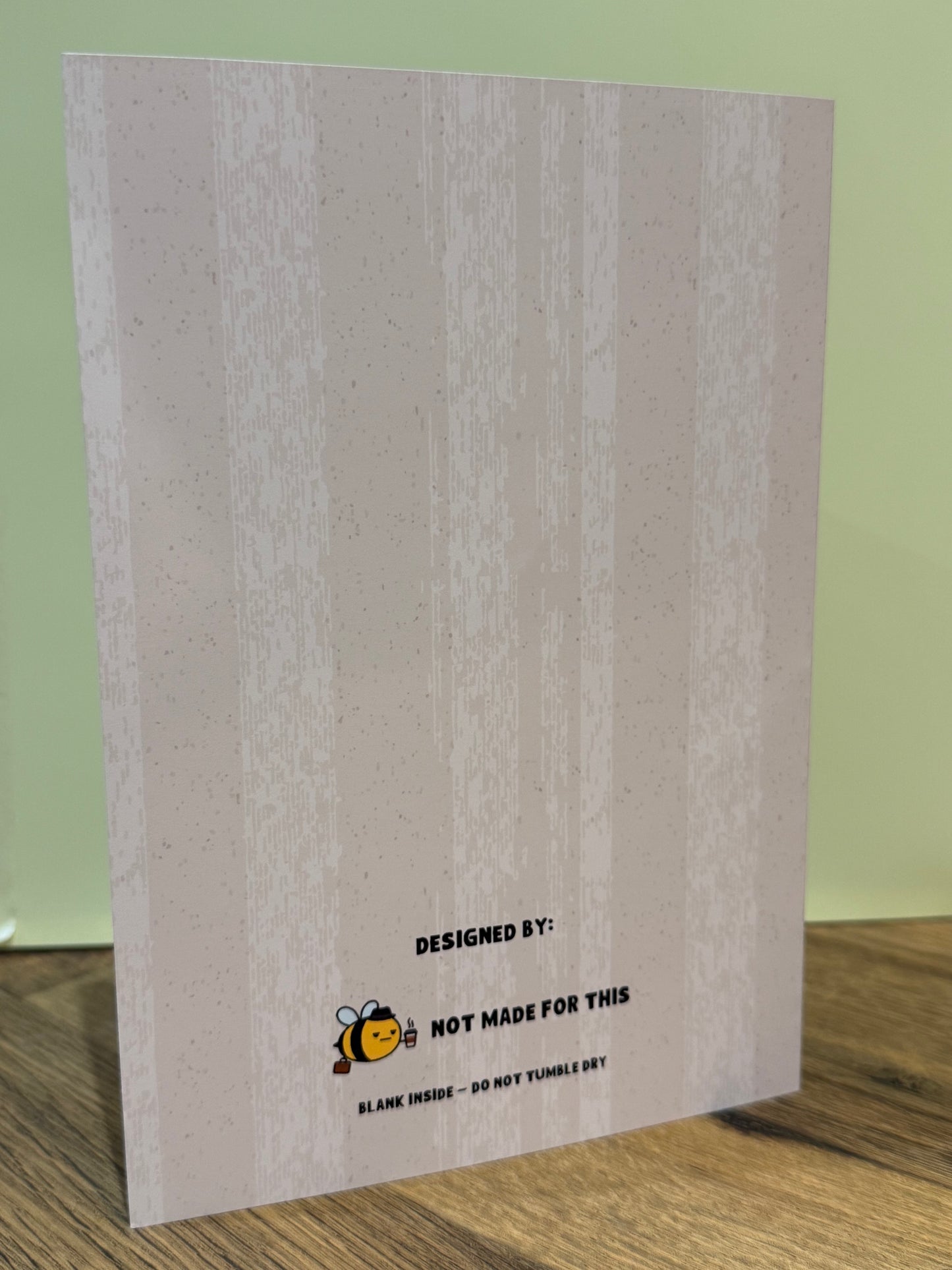 Obligatory Slice Of Dead Tree Card | Greetings Cards | Not Made For This